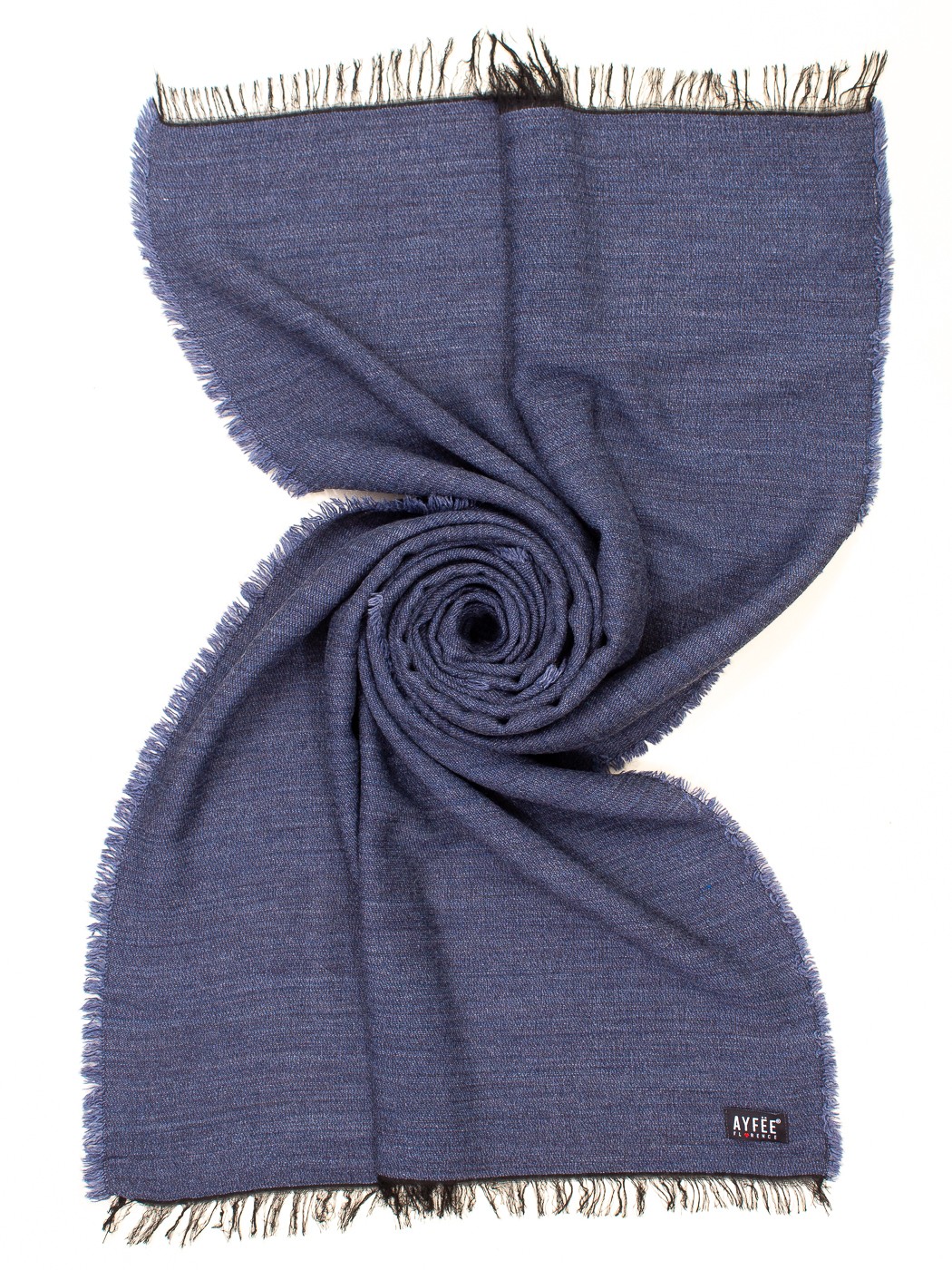 STOLA JACQUARD TINTA UNITA, 180X40 - LIGHT BLUE